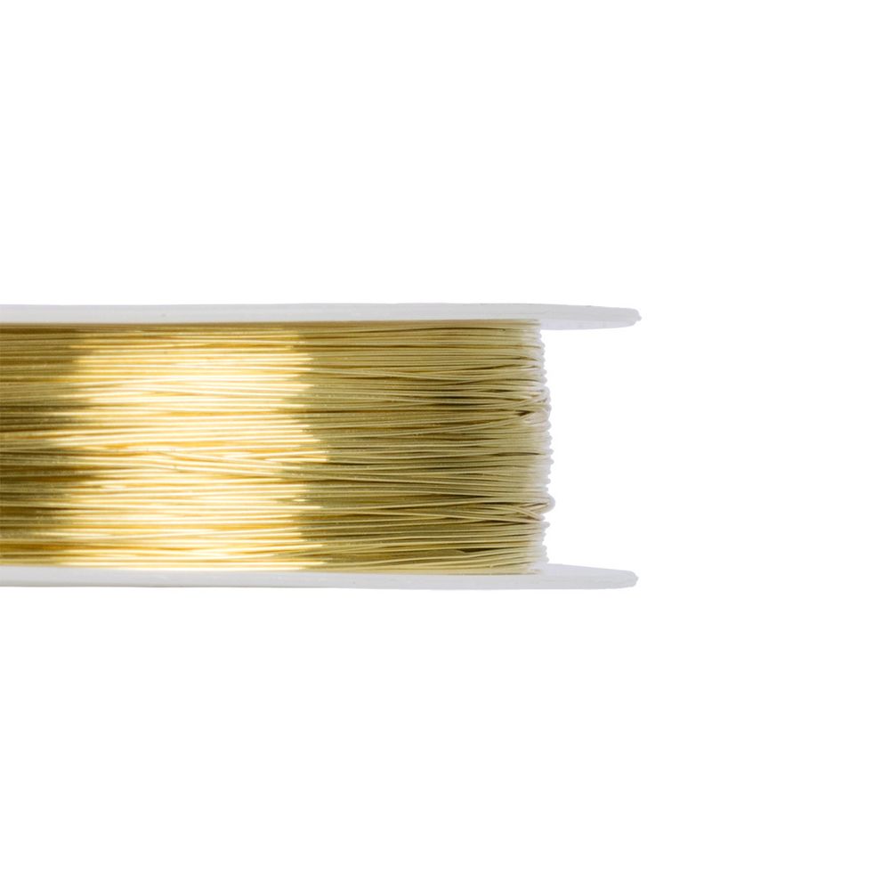 Проволока для бисера ⌀0.25 мм, 50 метров, 01 под латунь, Zlatka DGB-S025