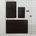 Набор заплаток пришив. из кожи, прямоуг-к 4х6,4см, 6х9,6см, 8х12,7см, с перфорацией, 3 шт (03 темно-коричневый), 9403