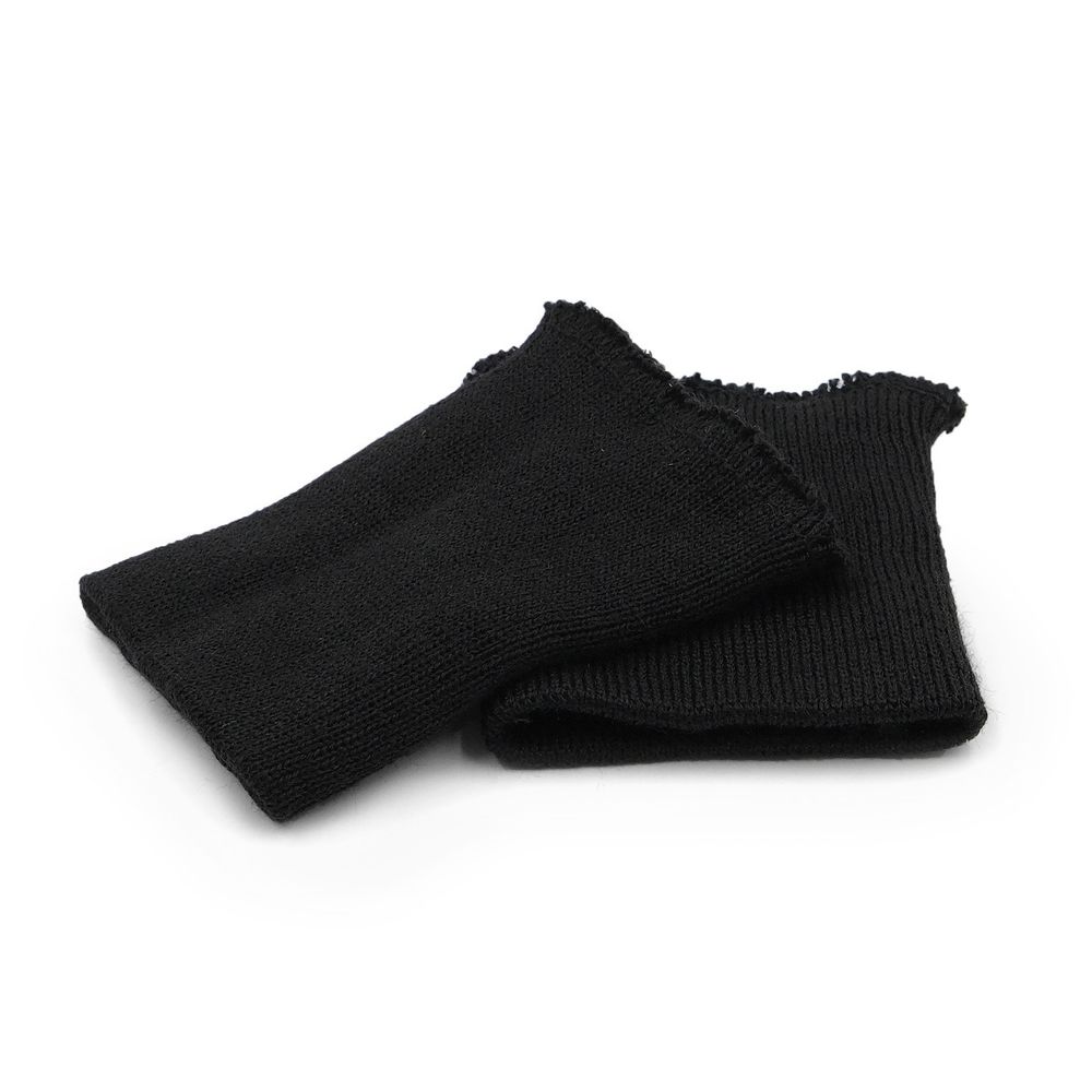 Манжеты трикотажные 7.0х9.0 см, 5 пар, тонкие 14кл. 1х1, 004 черный
