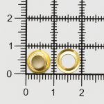 Люверсы металл ⌀_4.4 мм (внутр.), h5.42 мм (внутр.), №2, сталь, New Star, золото, уп.≈5000 шт