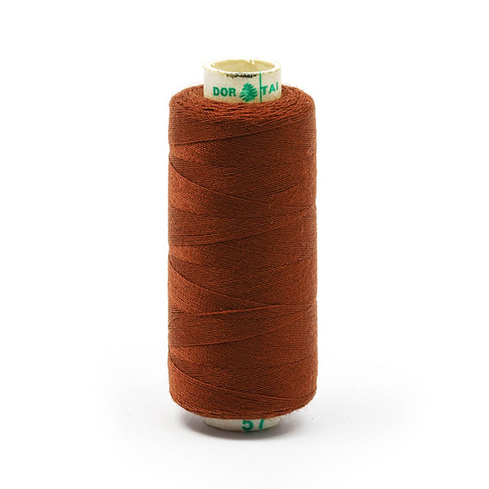 Нитки швейные бытовые Dor Tak 40/2, 366 м / 10 кат., 571 св.коричневый