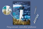 Картина по номерам Фрея PKZ/PM-092, Маяк в ночи, (на картоне) 40х30 см