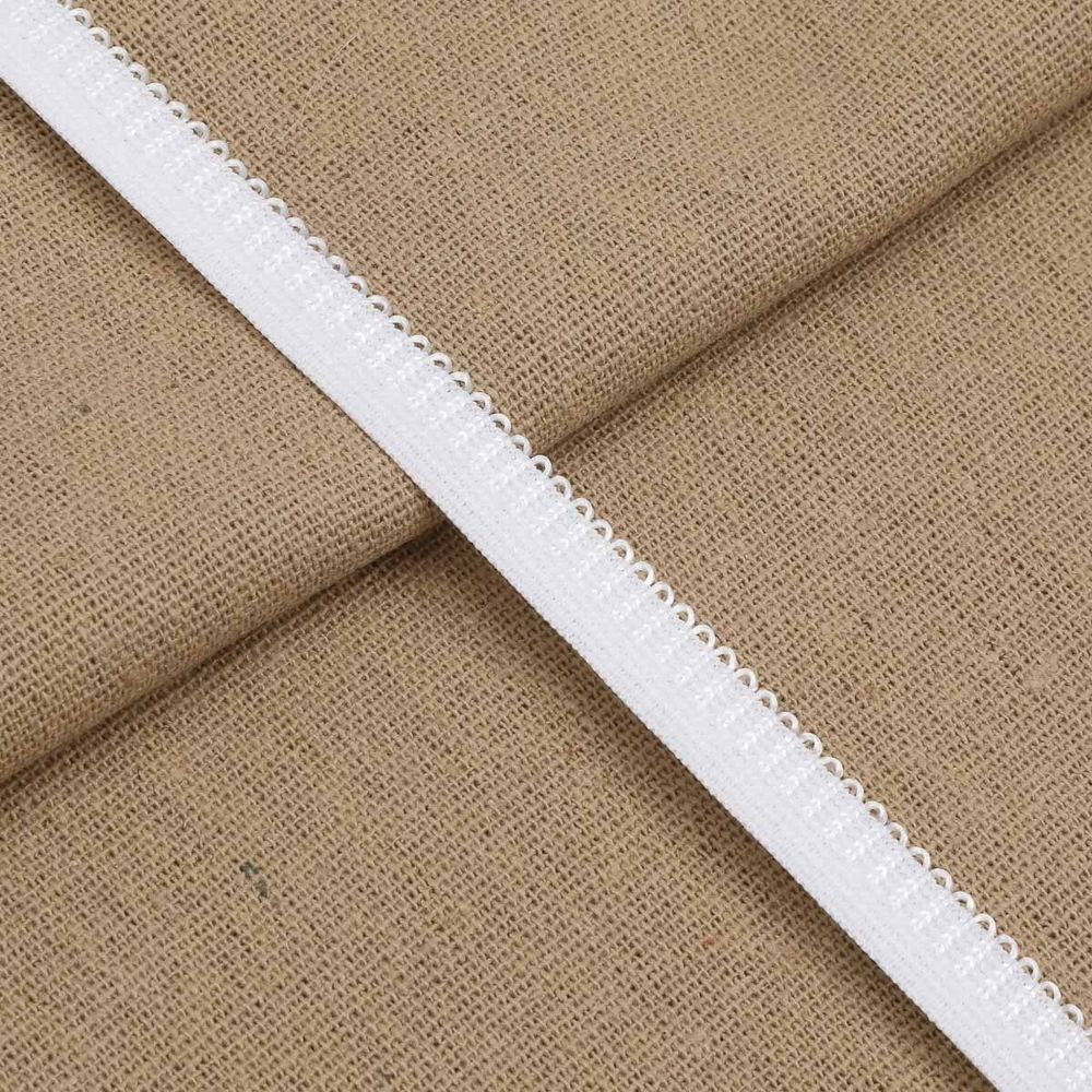 Резинка бельевая (ажурная) 10.0 мм / 50 метров, белый 0310/49