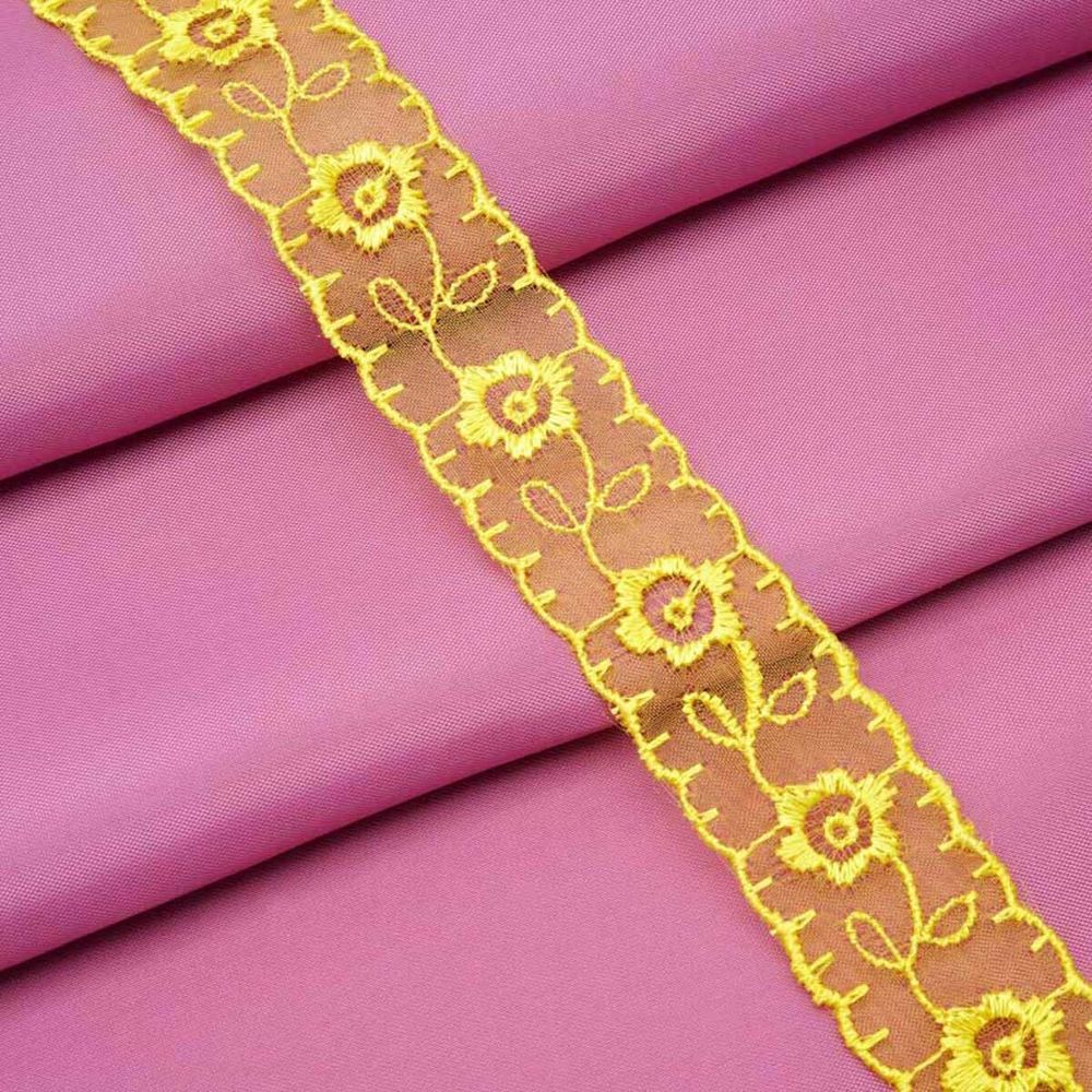 Кружево капроновое 22 мм / 13.71м 0574-1003, цв.A517 желтый