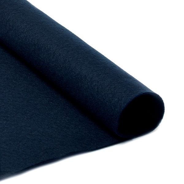 Фетр рулонный жесткий 1.0 мм, 100 см, рул. 1 метр, цв. 655 иссиня черный
