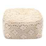 Кружево вязаное (тесьма) 125 мм / 25 метров, рис125.01.038 суровый