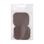 Термозаплатка, под кожу, 57х67мм (коричневый (brown)), AZ05, 10 шт
