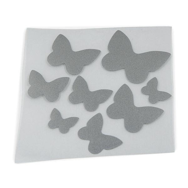 Набор светоотражающих наклеек на одежду Бабочки