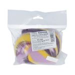 Шерсть для валяния (до 29 мкр), 50 г. 6112 желтый/св.фиалка/т.цикламен, Gamma MY-050