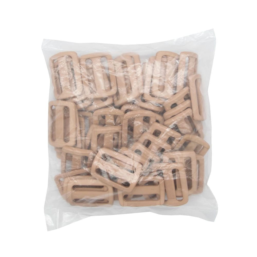 Пряжка, ПА, цветная, 30 мм (82-2 бежевый), 50 шт