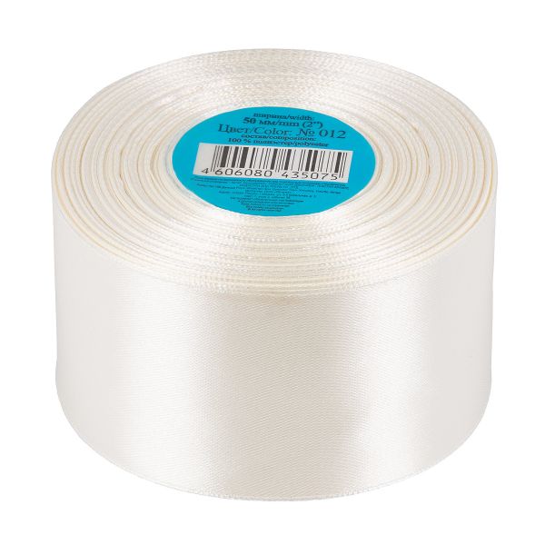 Лента атласная 1-сторонняя 50.0 мм / 33±2 метра, 012 бл.голубой, Gamma