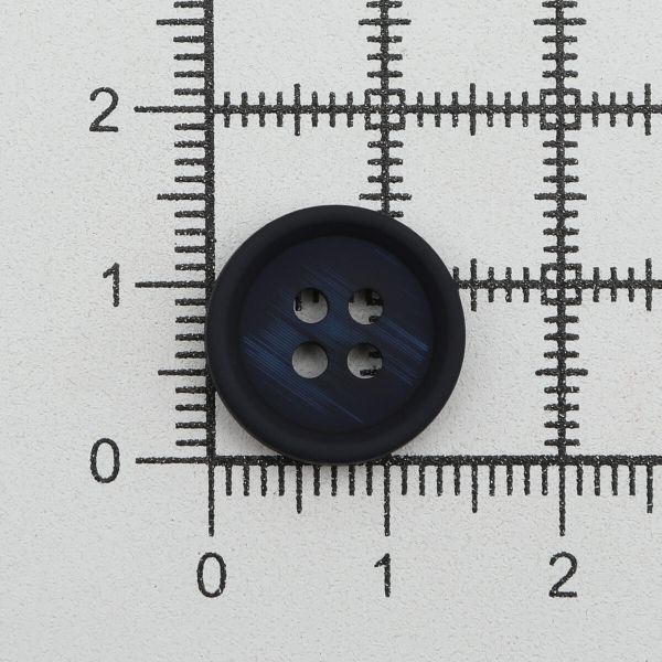 Пуговицы 4 прокола 24L (15мм), (Blue (синий)), 36 шт