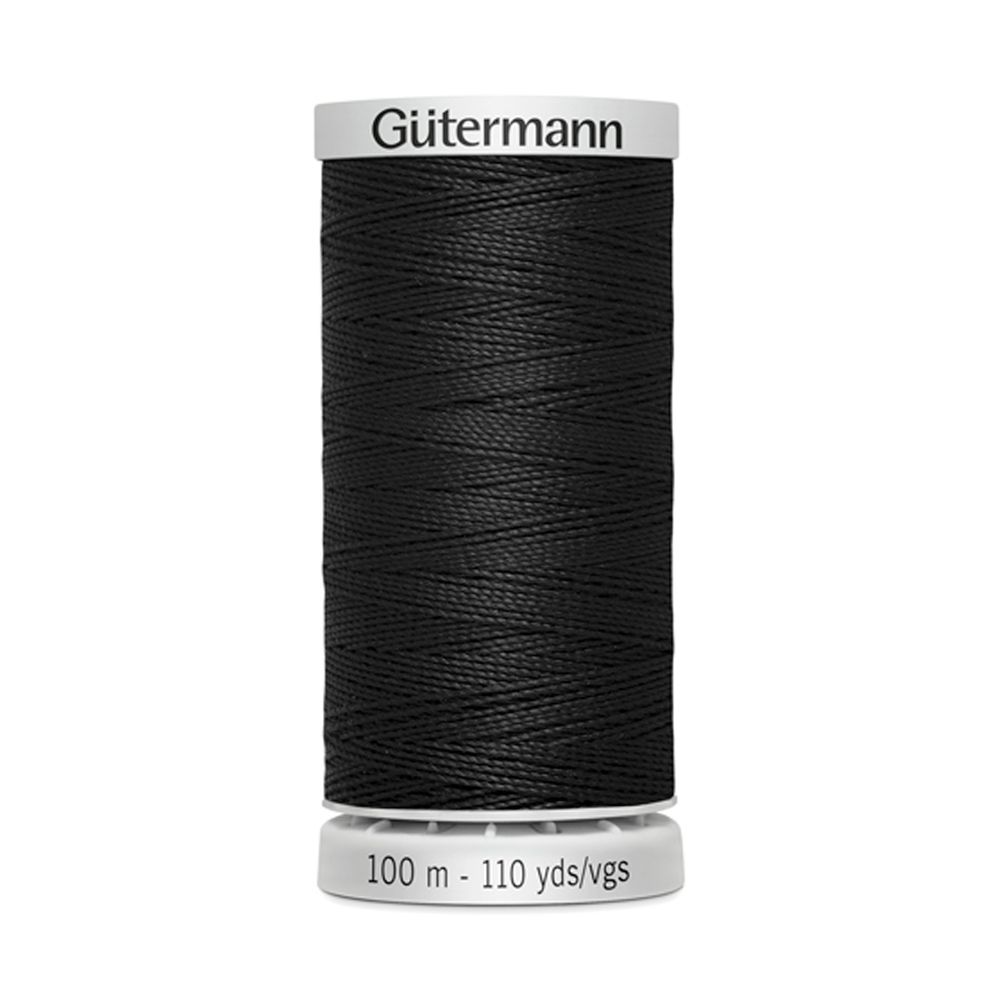 Нитки суперкрепкие Gutermann Extra Strong M782, 100м, _000 черный, 5 катушек