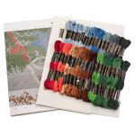 Набор для вышивания нитками Hobby&Pro, Мадонна с младенцем, 46х23 см