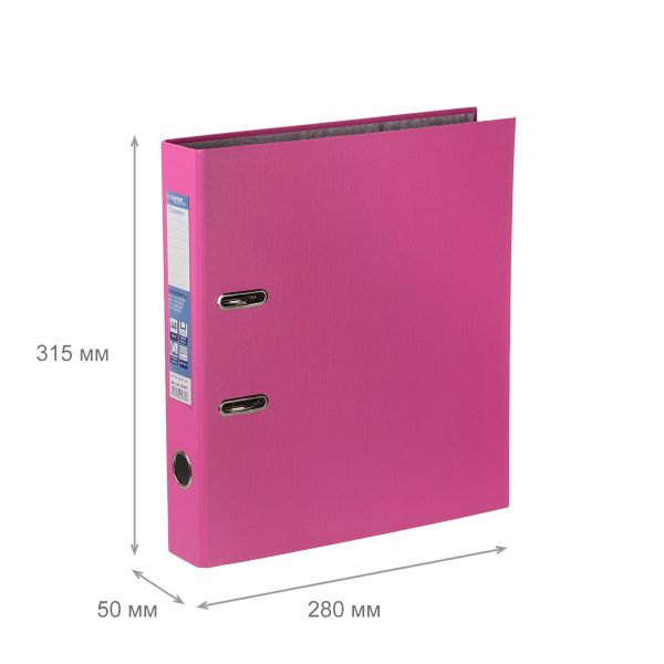 Регистратор PVC 50 мм, 50 шт, Classic A4 арочный механ. (разб.), розовый 2518096, Expert Complete