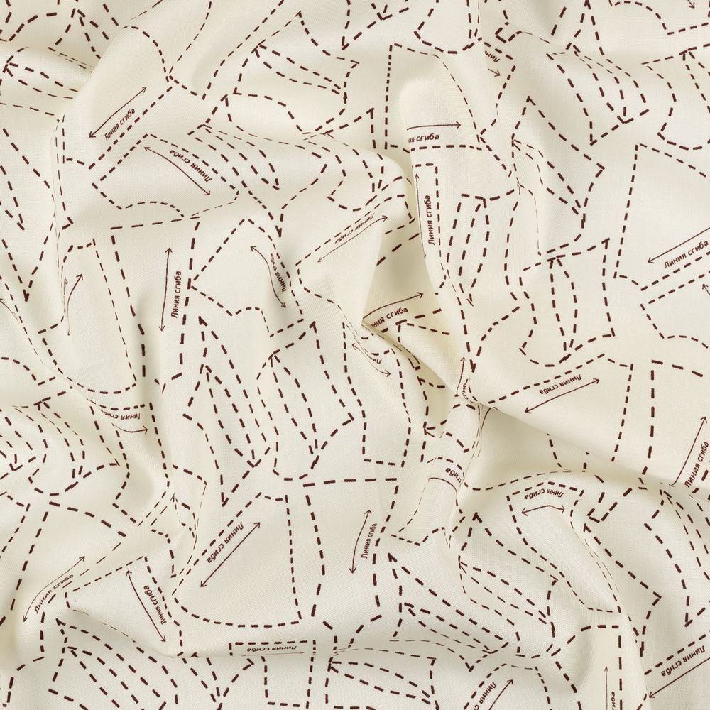 Ткань для пэчворка Peppy Век моды, рулон 112 см / 5 метров, ВМ-06 бежевый, Peppy