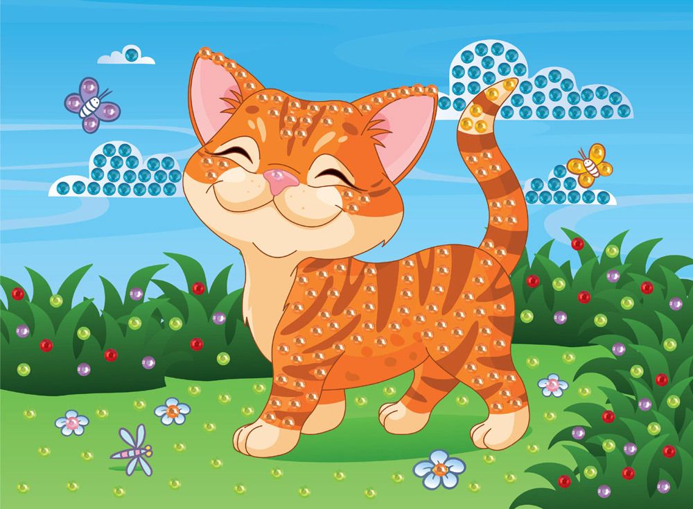 Мозаика 19.5х26.5 см, №08 Котенок, Hobbius MDS-05