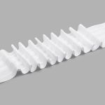 Лента (тесьма) шторная: сборка параллельная (1:2) 60 мм / 50 метров