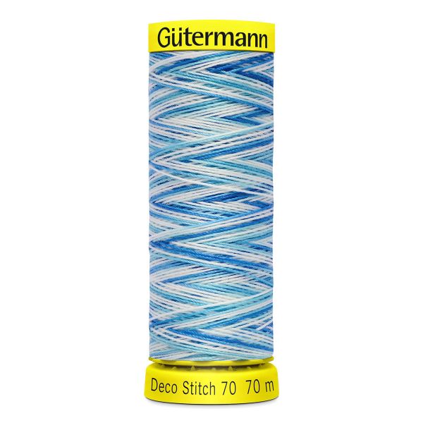 Нитки отделочные Gutermann Deco Stitch 70, multicolor, 70м, 9954, 5 катушек