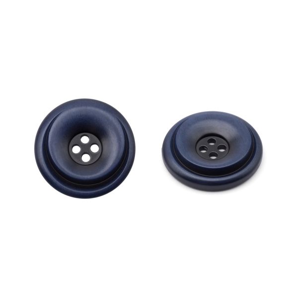 Пуговицы 4 прокола 46L=30 мм, пластик (имитация дерева), col.E темно-синий, 36 шт, CN2821