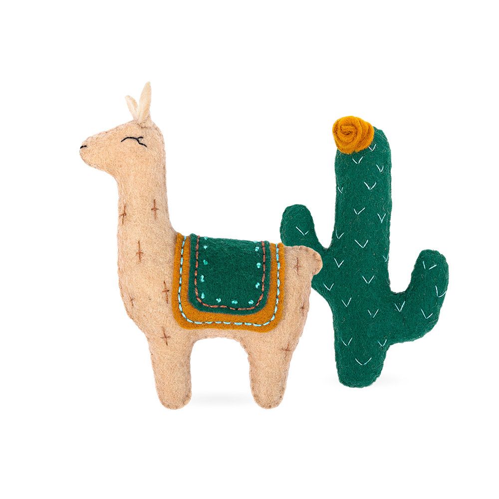 Набор для шитья игрушки Горная лама 10 см, Miadolla TF-0232