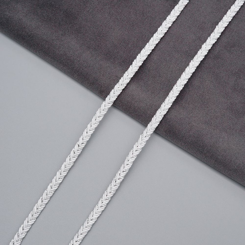 Тесьма отделочная с люрексом 5.0 мм / 45.72 метров, белый/серебро