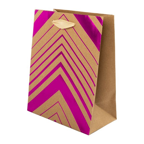 Подарочный крафт-пакет 210 г/м², 18х23х10 см, 12 шт, 02, Stilerra CINS