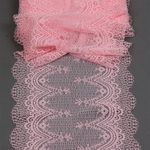 Кружево бельевое эластичное 230 мм / 10 м, 8037, цв.F133 розовый, Kruzhevo