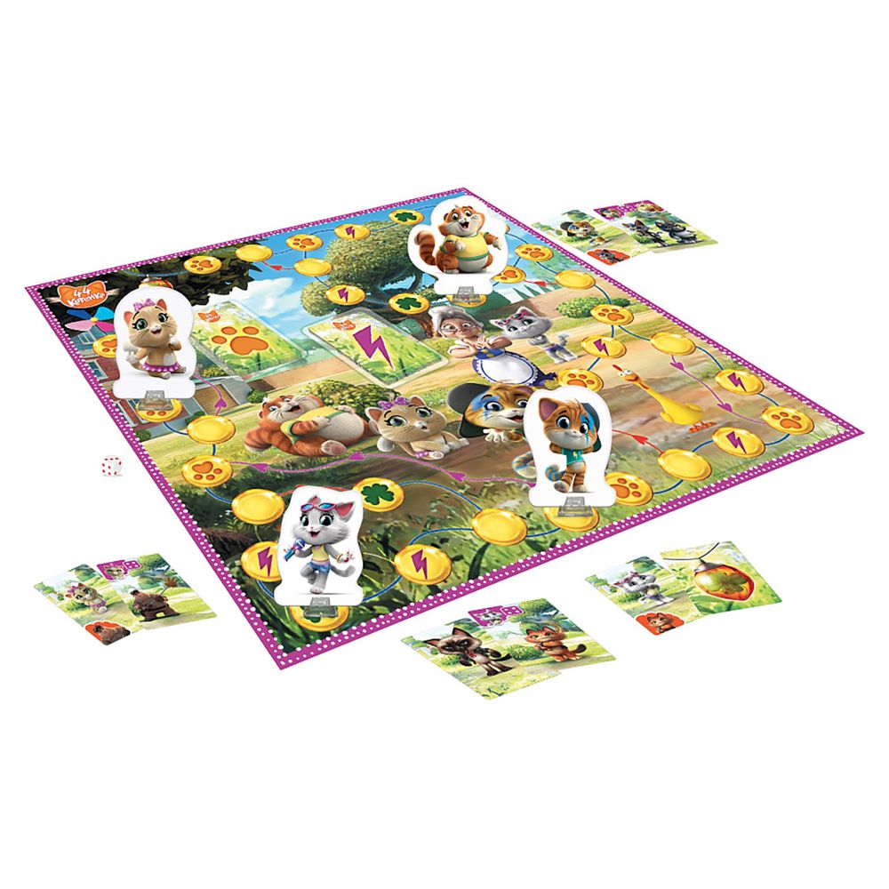 Игра настольная Счастливый клевер. 44 котёнка, Zvezda 8866