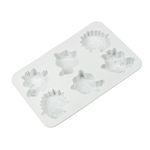 Форма силиконовая для пирожных 25.3х7х3.5 см, Животные -6 ячеек, S-Chief SPC-0304