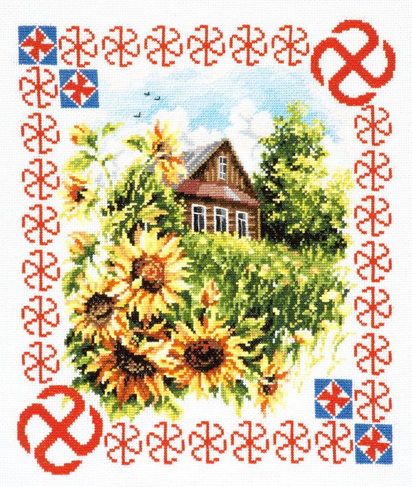 Набор для вышивания нитками Чудесная игла, Защита дома 28х23 см