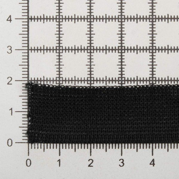 Тесьма (лента) окантовочная 18-20 мм / 30 метров, 4.3 г/м, 005 черный