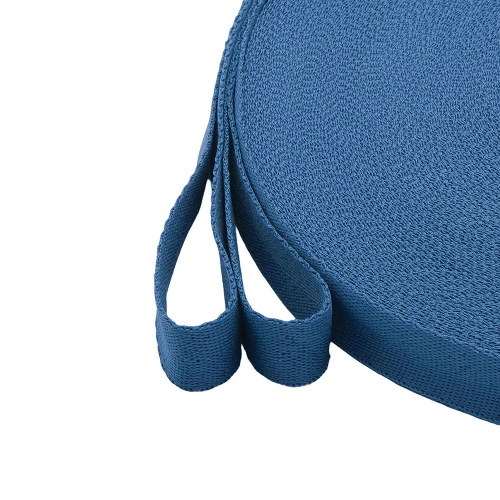 Тесьма (лента) киперная 20 мм / 50 метров, 6 г/м, 100% полиэфир, 18 джинс