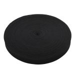 Тесьма (лента) киперная 20 мм / 50 метров, 6 г/м, 100% полиэфир, 13 черный