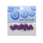 Кабошон декор подарков Цветы 10 мм, 15 шт, фиолетовый, Dress it up