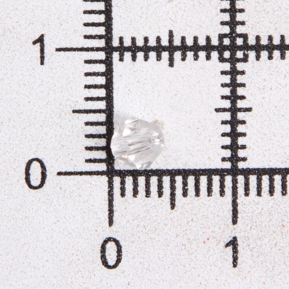 Бусины стекло 4х4 мм, 40 шт., Astra&Craft, 802 прозрачный, Z-439