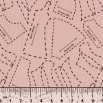 Ткань для пэчворка Peppy Век моды, отрез 50х55 см, 146 г/м², ВМ-05 розовый, Peppy