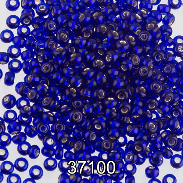 Бисер Preciosa 10/0 (2.3 мм), 500 г, 37100 (Ф269) васильковый