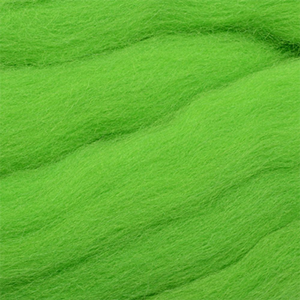 Шерсть для валяния Пехорка тонкая шерсть (100% меринос.шерсть) 50г цв.434 зеленый упак (1 упак)