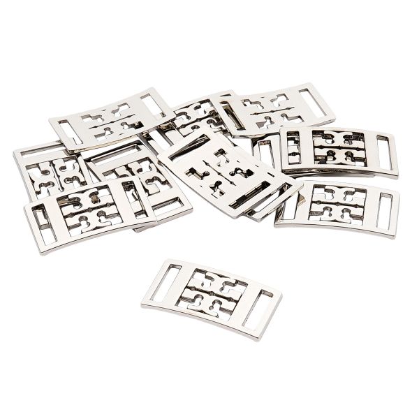 Украшение пришивное 10 мм, металл, серебро (никель), МТ_1817, 12 шт