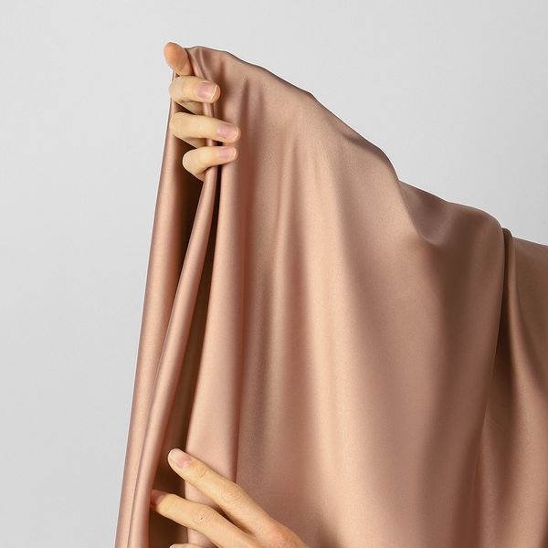 Атлас стрейч для нижнего белья 107 г/м², 125 см / 1 метр, 0180 цв.1412 античная роза