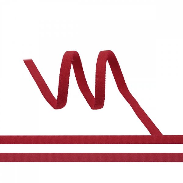 Резинка бельевая (стандартная) 5.0 мм / 50 метров, ЕТK темно-красный S059