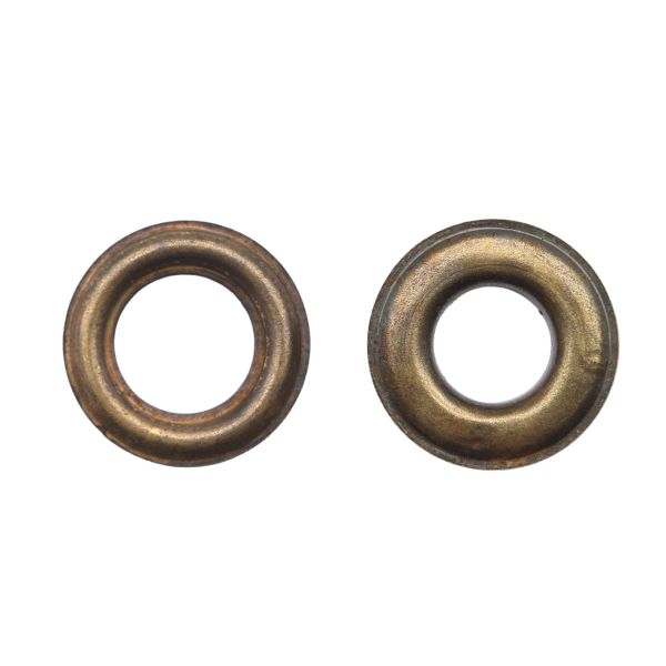 Люверсы металл ⌀12.0 мм (внутр.), №26, сталь, антик, 100 шт, New Star