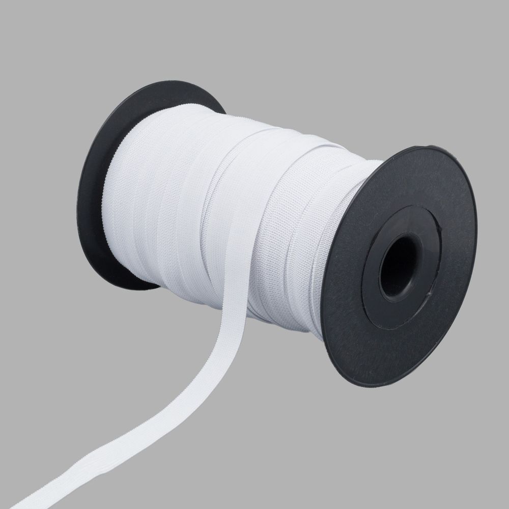 Резинка тканая 15.0 мм / 50 метров, 9.33 г/м, белая г, 61-22-425/15