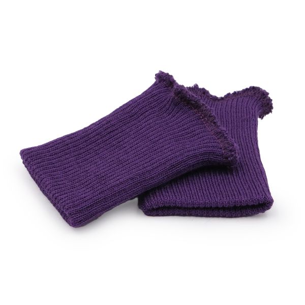 Манжеты трикотажные 6.5х9.5 см, 1 пара, тонкие, 455/0 ярко-лиловый