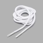 Шнурки круглые с металлическим наконечником 4.0 мм / 150 см, 50 пар (100 шт), белый, 6220-0133