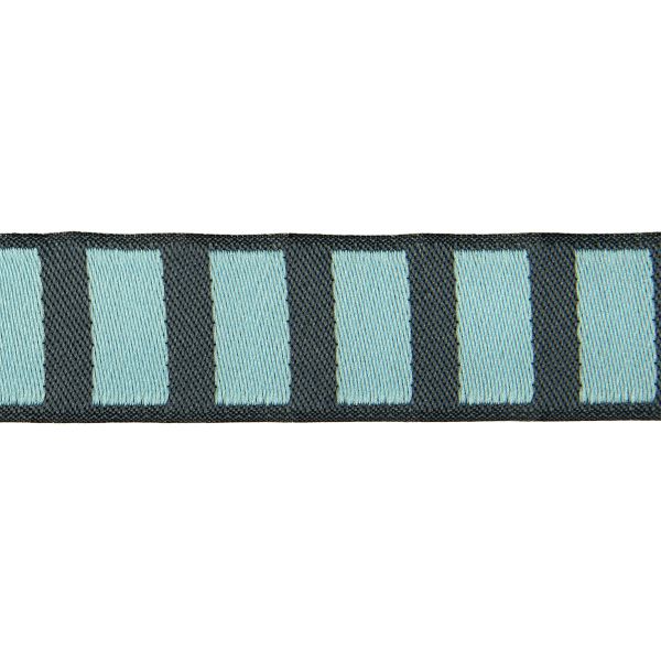 Лента (тесьма) жаккардовая 25.0 мм / 10±0.5 метров, голубой, Gamma TRJ-111Y