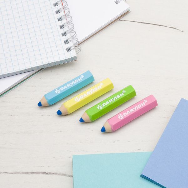 Набор ластиков Карандаши, 4 шт, DV-12174