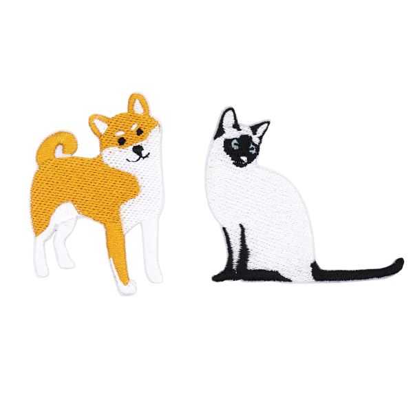 Термоаппликации Кот и собака, 2 шт, Hobby&Pro