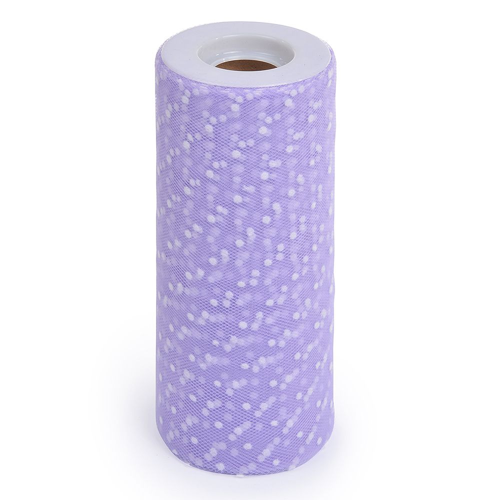 Фатин на шпульке средней жесткости 150 мм / 22.86 метра, TBY.T663.012, цв.012 сиреневый